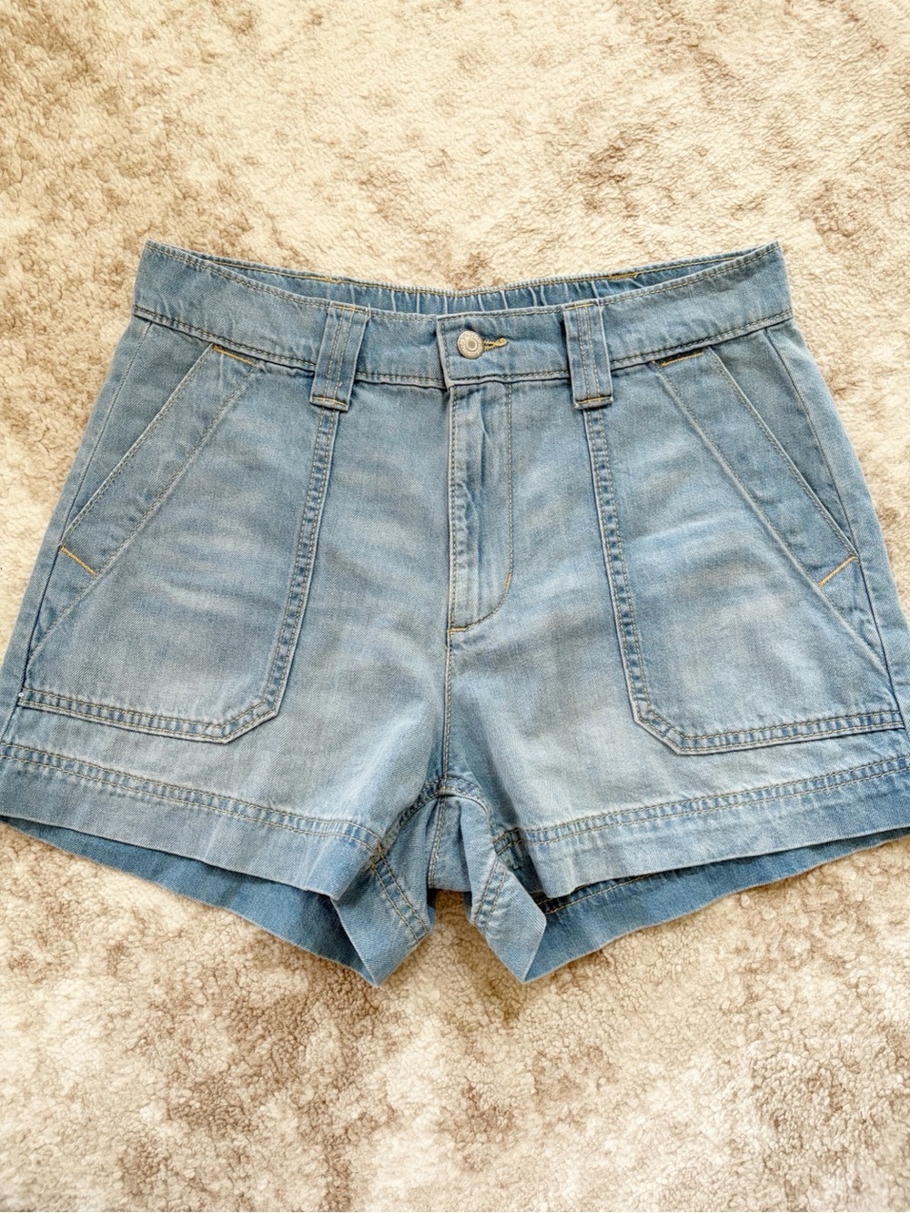 Small • old navy OG Chino Blue Chambray Shorts
